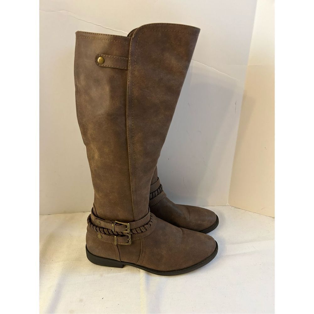 Rampage riding brown boots size 10m style‎ w5127A